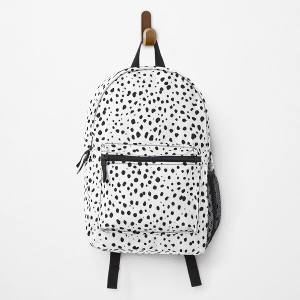 Dalmatian Spots - Black and White Polka Dots Backpack