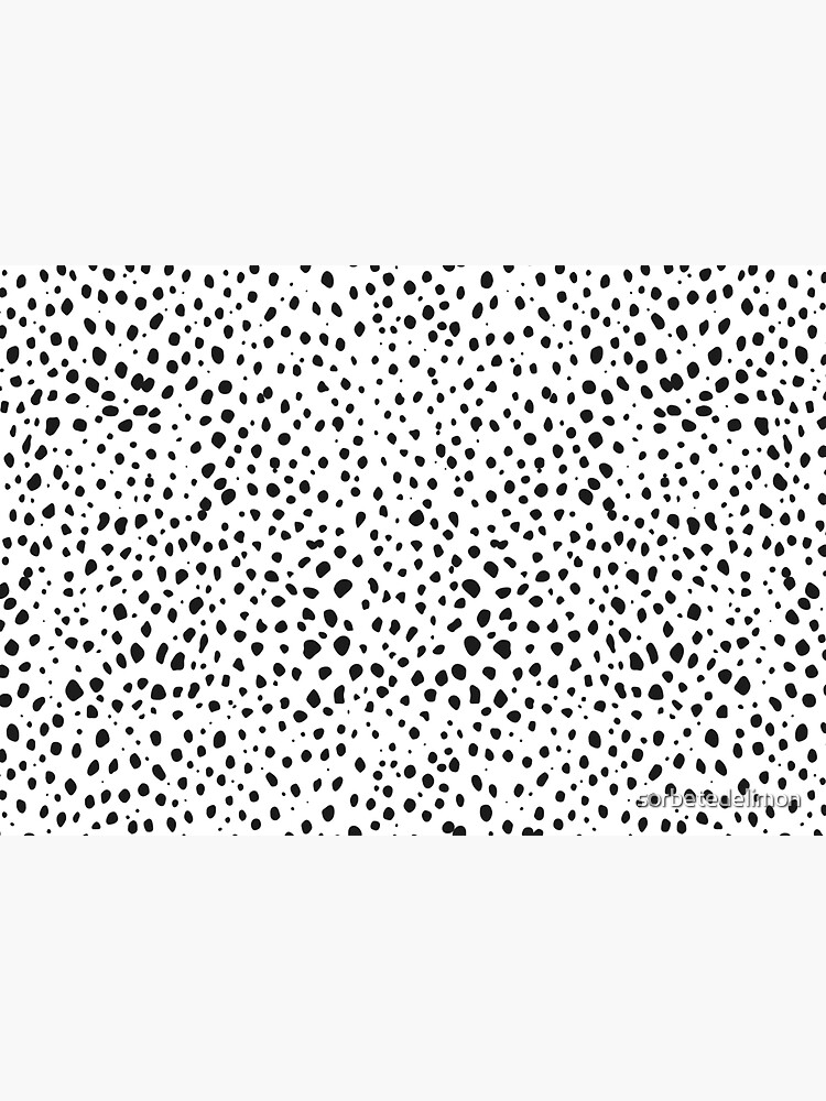 Dalmatian Spots - Black and White Polka Dots by sorbetedelimon