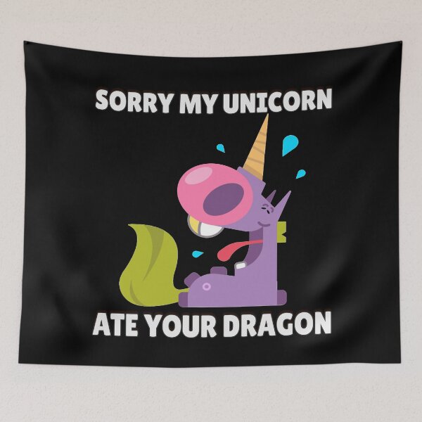 Item preview, Dragons and Unicorns - Unicorns and Dragons Uni designed and sold by Coder-T.