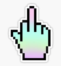 Pastel Middle Finger Cursor Sticker