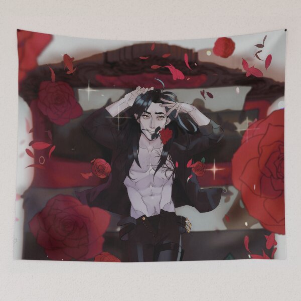 Item preview, Wolf with the Red Roses designed and sold by kayla0art.