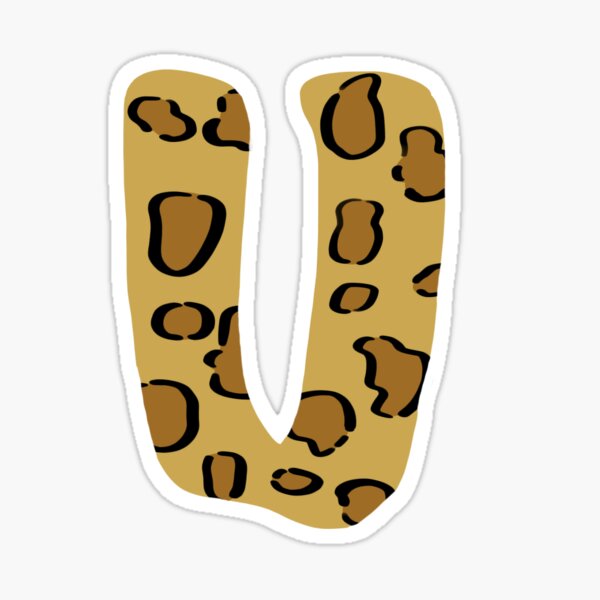 "Letter U" Sticker by shelbygp Redbubble