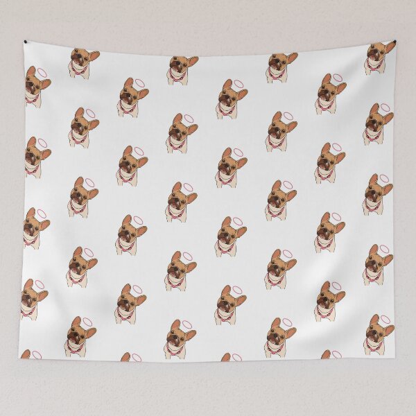 Item preview, Angel Frenchie Illustration  designed and sold by Liliana Caceres Designs.