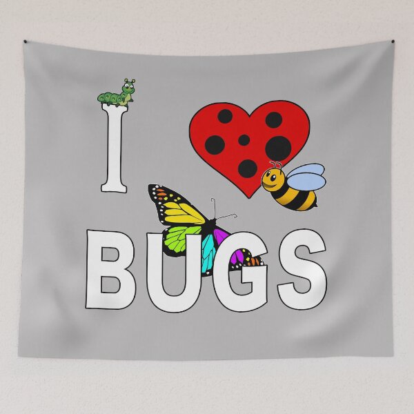 Item preview, I Love Bugs Caterpillar Honey Bee Butterfly Insect. designed and sold by MAXXEXCHANGE.