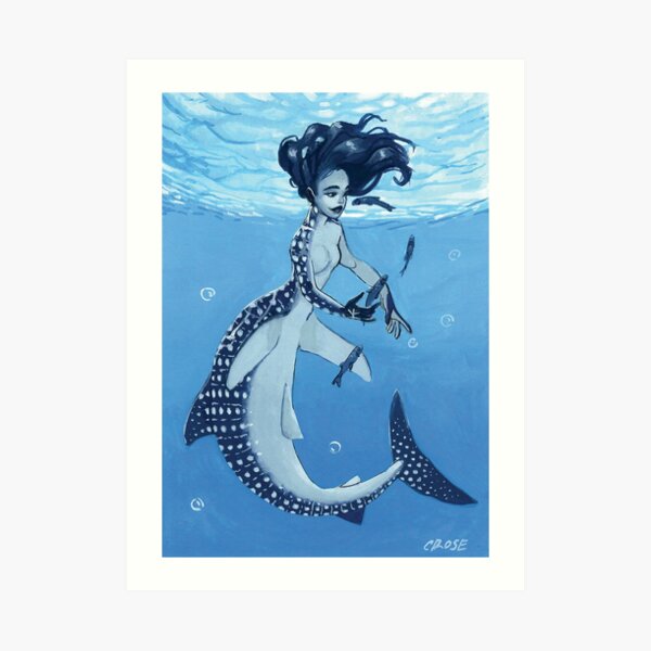 Pisces Mermaid Art Print