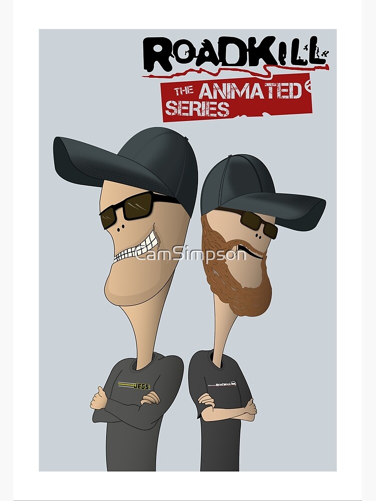 Roadkill Cartoon Wall Art Redbubble