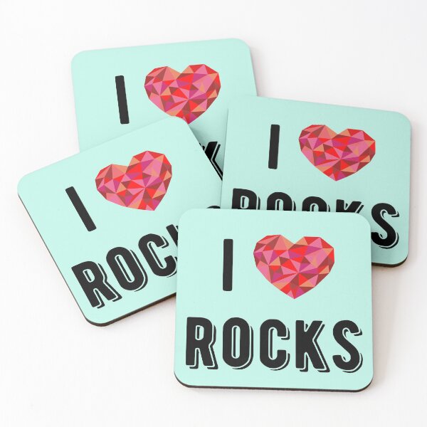 Item preview, I love rocks / mint designed and sold by awesomecrystals.