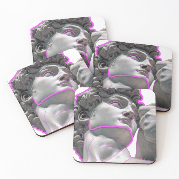 Item preview, Michelangelo David pink outline designed and sold by charlo19.