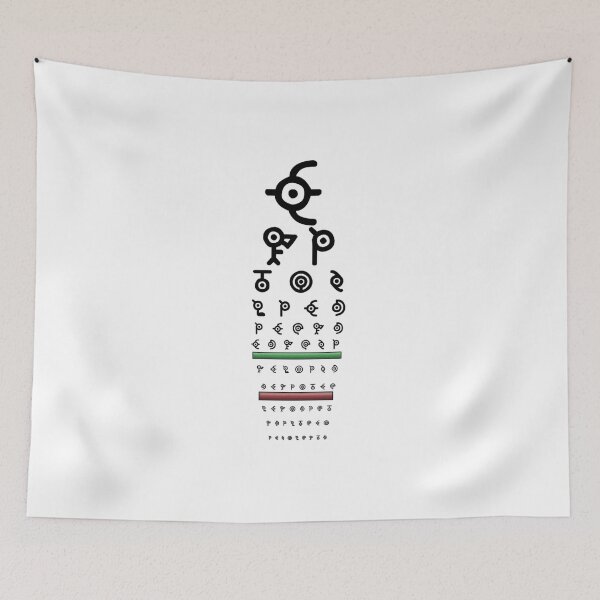 Item preview, Unown eyesight chart test designed and sold by SolarFox.