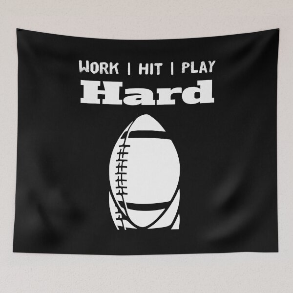 Item preview, Work Hard, Hit Hard, Play Hard designed and sold by 4AllTimes.