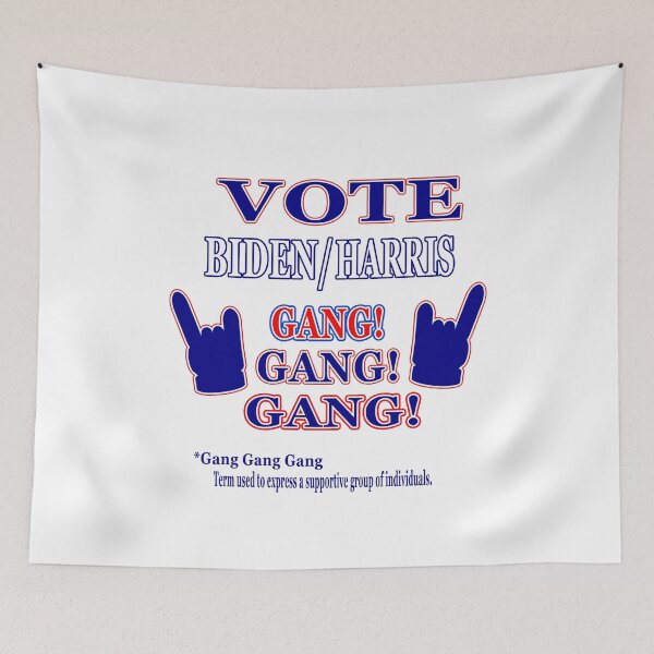 Item preview, Wacky & Fun “VOTE BIDEN/HARRIS GANG GANG GANG” Apparel & Accessories designed and sold by Joanenices.