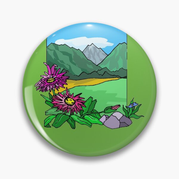Item preview, Rural Landscape - Cottagecore / Countrycore #2 - Green Background designed and sold by Cottagecore Emporium.