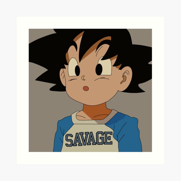Kid Goku Art Print