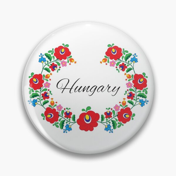 Item preview, Kalocsai Wreath - Hungary (Black Text) designed and sold by JuliaAjandi.