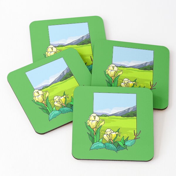 Item preview, Rural Landscape - Cottagecore / Countrycore #5 - Green Background designed and sold by Cottagecore Emporium.