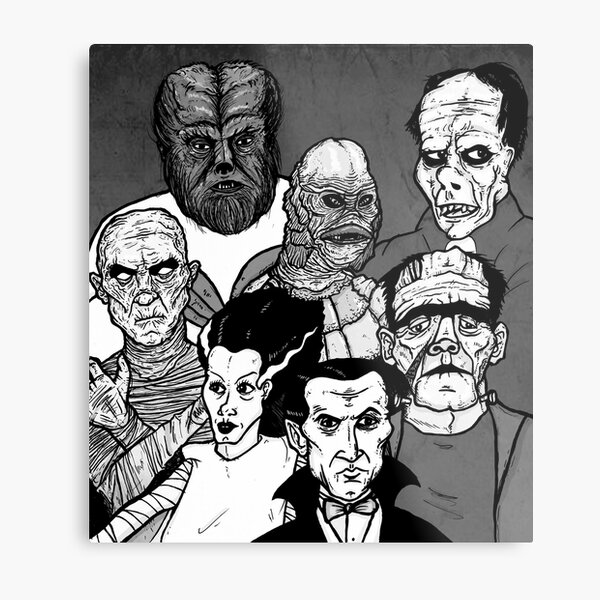 Universal Monsters Metal Prints for Sale