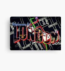Welcome To London - Sherlock Version #1 Canvas Print
