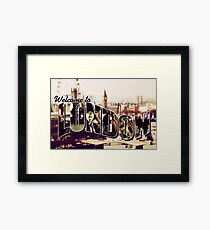 Welcome To London - Sherlock Version #2 Framed Print