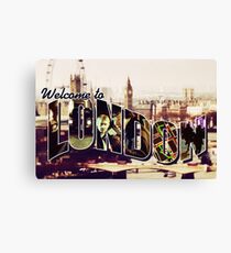Welcome To London - Sherlock Version #2 Canvas Print