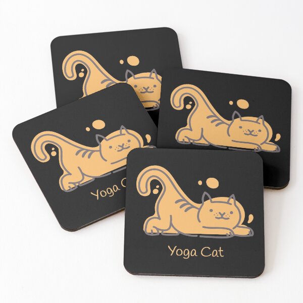 Item preview, Cat practicing Yoga is always cute! designed and sold by Mya4You.