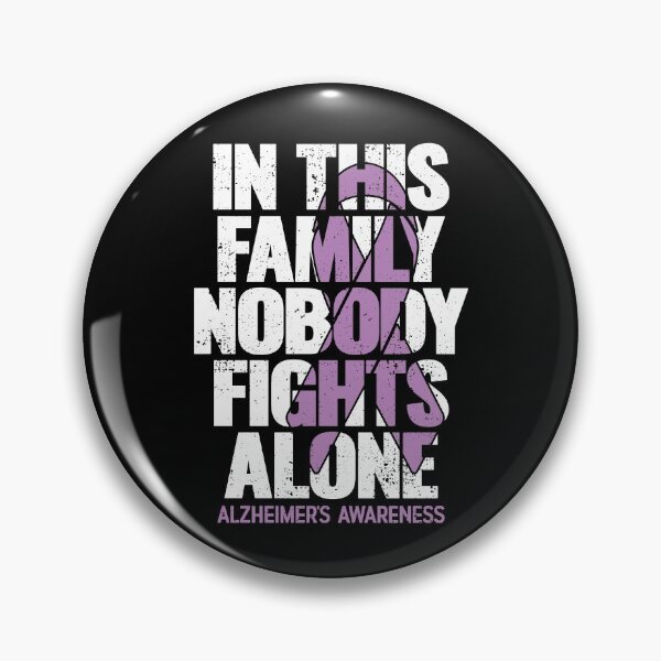 Item preview, In This Family Nobody Fights Alone Alzheimer's Awareness designed and sold by Otakso.