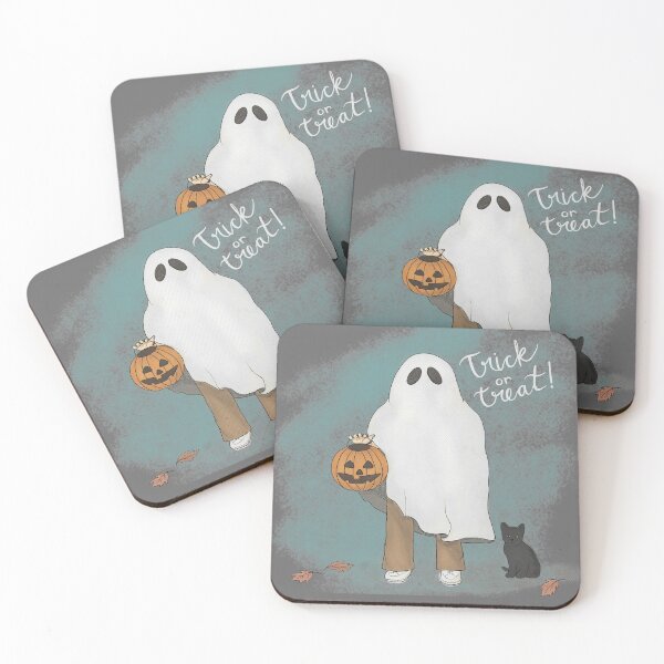Item preview, Trick or Treat! (White text) designed and sold by FinalGirlArt.