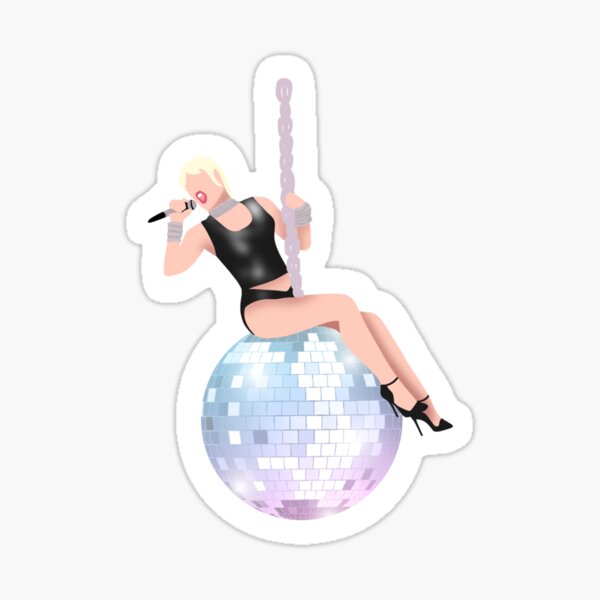 MILEY CYRUS MIDNIGHT SKY 80 S SYNTH DISCO Pegatina