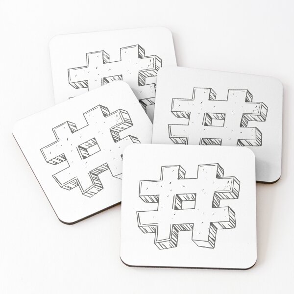 Item preview, Hashtag Speech Bubbles designed and sold by MisterGooseShop.