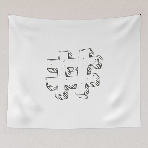Item preview, Hashtag Speech Bubbles designed and sold by MisterGooseShop.