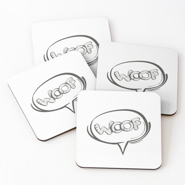Item preview, WOOF Speech Bubbles designed and sold by MisterGooseShop.