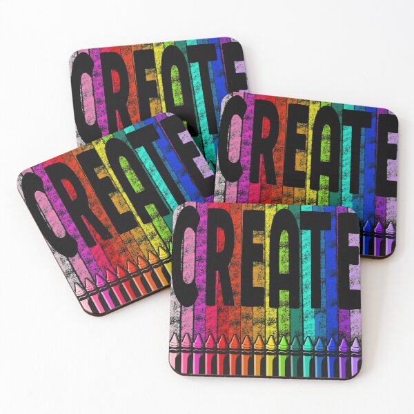 Item preview, Create with Crayons in Rainbow Color designed and sold by thecraftace.