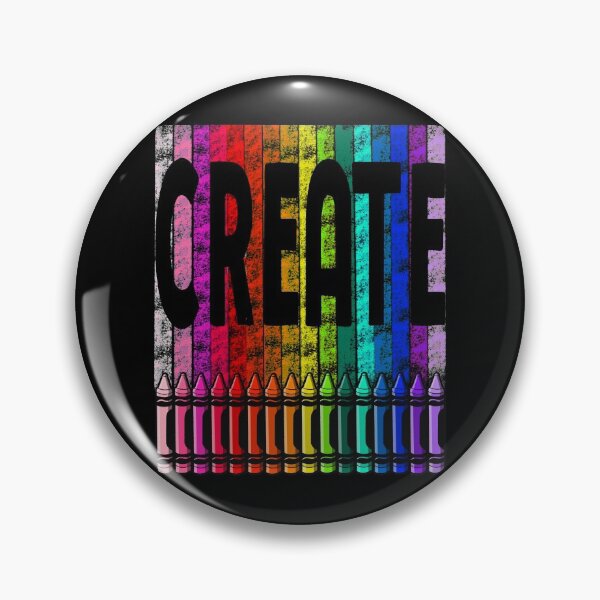 Item preview, Create with Crayons in Rainbow Color designed and sold by thecraftace.