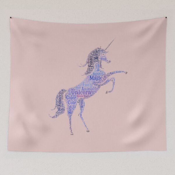 Item preview, unicorn typography poster  designed and sold by rashadat.