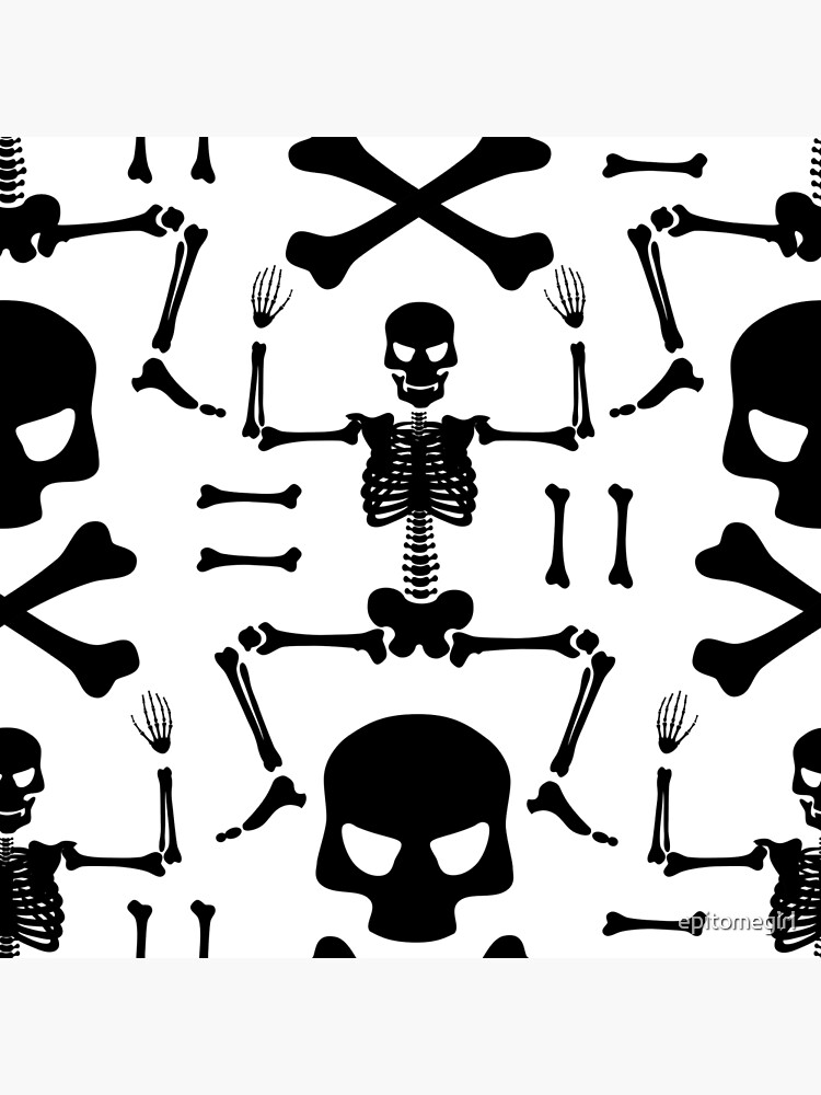 Skeleton Poster For Sale By Epitomegirl Redbubble