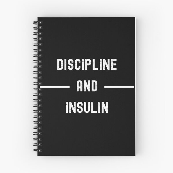 Item preview, Discipline And Insulin Funny Exercise Fitness Design designed and sold by SeanDiaz2019.