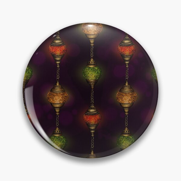 Item preview, Morrocan Lanterns Pattern - Colorful Boho Mosiac Lanterns designed and sold by somecallmebeth.