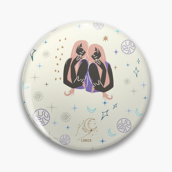 Item preview, Geminis Zodiac Sign Illustration Collection designed and sold by Lunica.