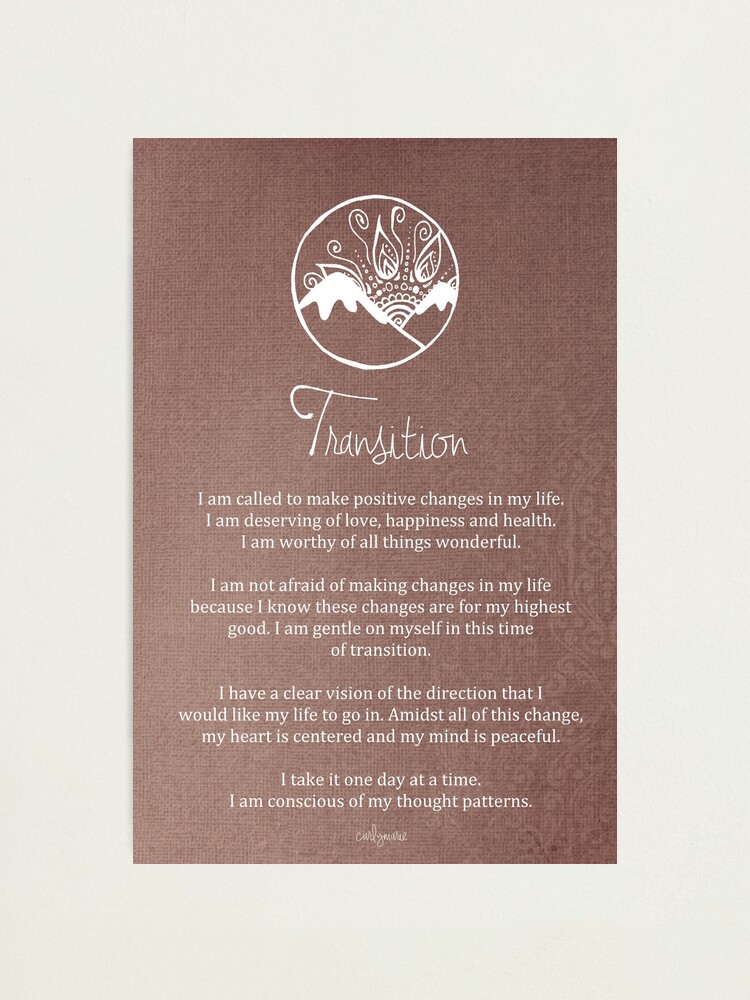 Alternate view of Affirmation - Transition Photographic Print
