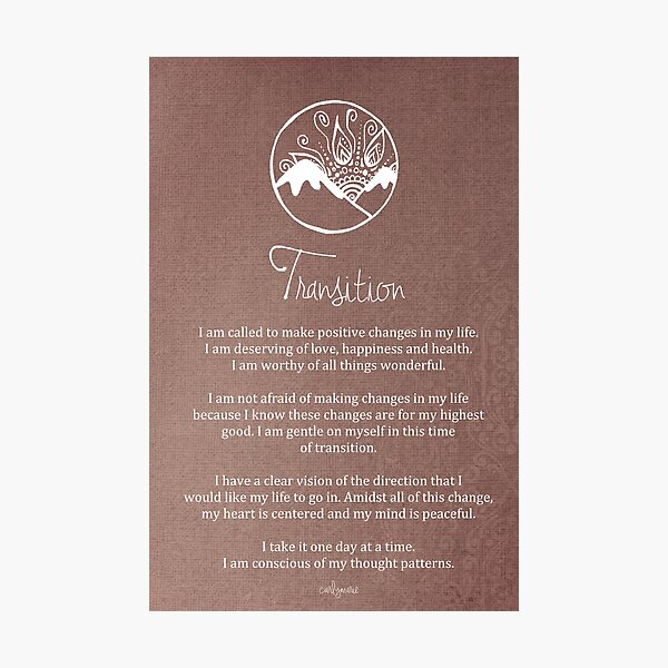 Affirmation - Transition Photographic Print