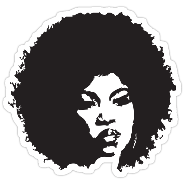 Download "Afro Woman" Stickers by mamisarah | Redbubble