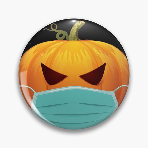 Item preview, Spooky Pumpkin with mask Costume, Creepy Jack O Lantern scary Smile Funny Halloween 2020 Quarantine outfit designed and sold by Noahlaz.