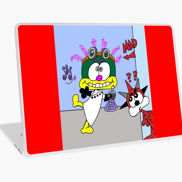 Silly Spiffy MAD Scientist Laptop Skin