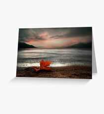 Lonely Tear Drop Greeting Card