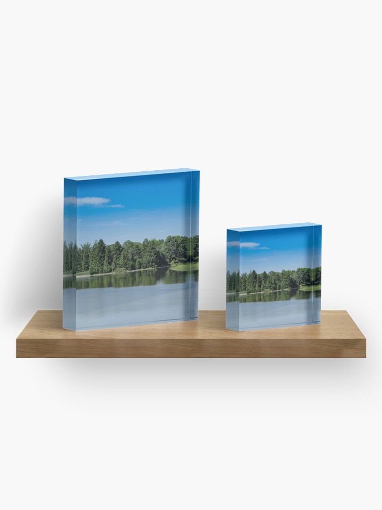 Alternate view of Green&Blue Acrylic Block