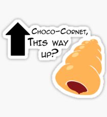 Miscellaneous - choco-cornet - light Sticker