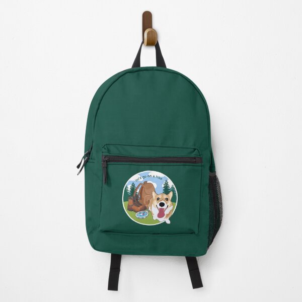 Item preview, Hiking Corgi Emblem designed and sold by MaplewoodMerch.