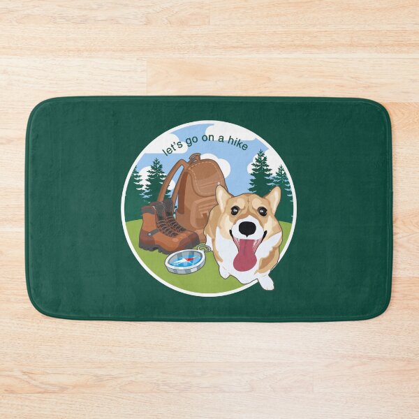 Item preview, Hiking Corgi Emblem designed and sold by MaplewoodMerch.
