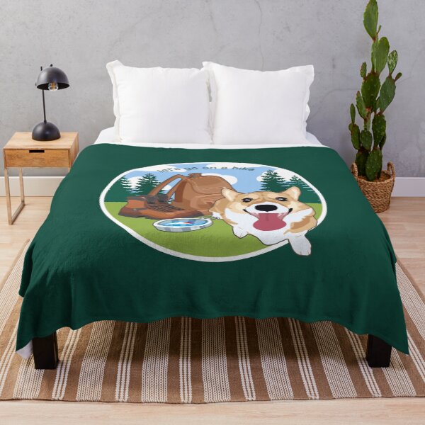 Item preview, Hiking Corgi Emblem designed and sold by MaplewoodMerch.