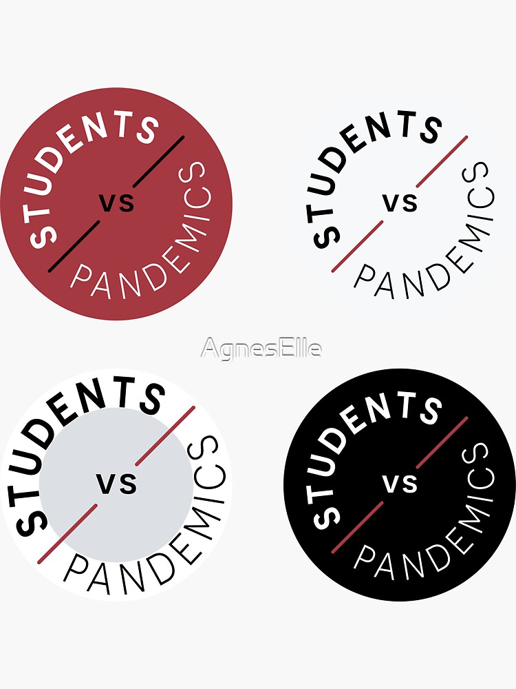 Thumbnail 3 of 3, Sticker, Students vs Pandemics Pack designed and sold by AgnesElle.