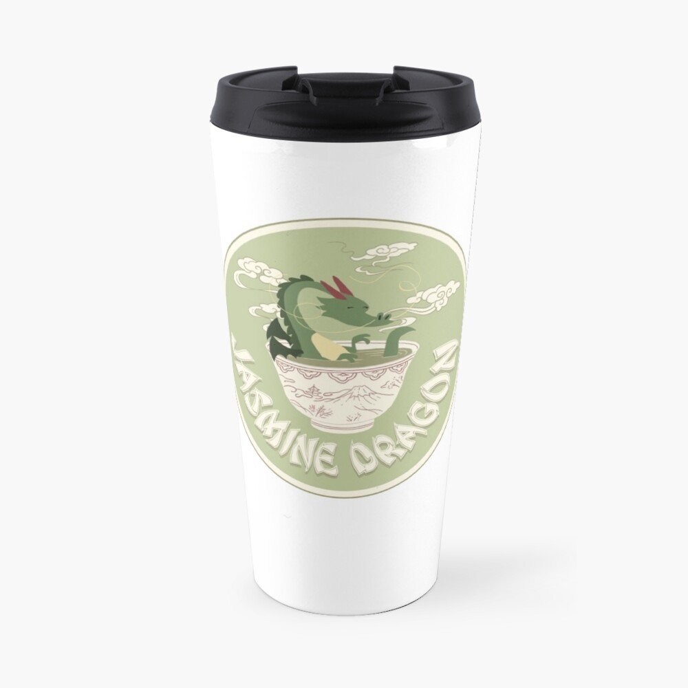 Jasmine Dragon Tea Shop Logo Travel Mug